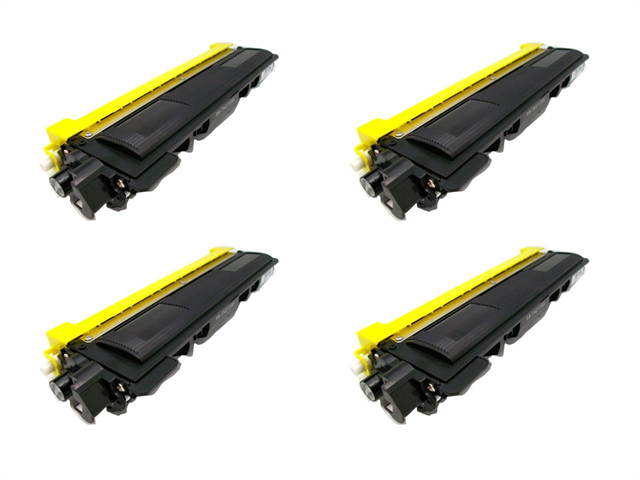 Cisinks &reg; 4 Pack Black Compatible Toner Cartridge for the Brother TN210 TN210K TN210 (TN-210) HL-3040, DCP-9010CN, HL-3040CN, HL-3070CW, MFC-9010CN, MFC-9120CN, MFC-9320CN, MFC-9320CW