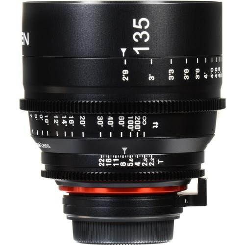 Rokinon Xeen 135mm T2.2 Manual Focus Professional Cine Lens with Canon EF Mount