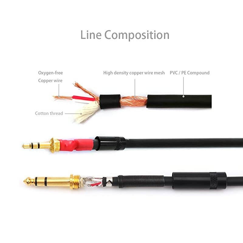 AU111 6 Feet Premium Audio Extension Cable Nylon Braided 35mm TRRS 4 Poles Jack Male to Female