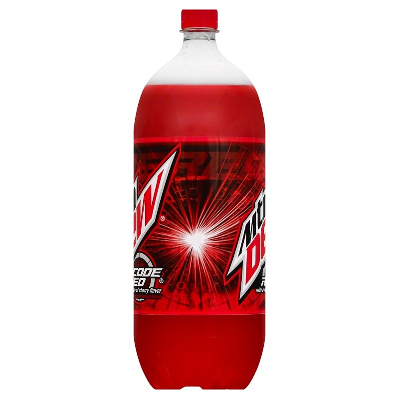Mountain Dew Code Red Cherry Soda - 2L Bottle