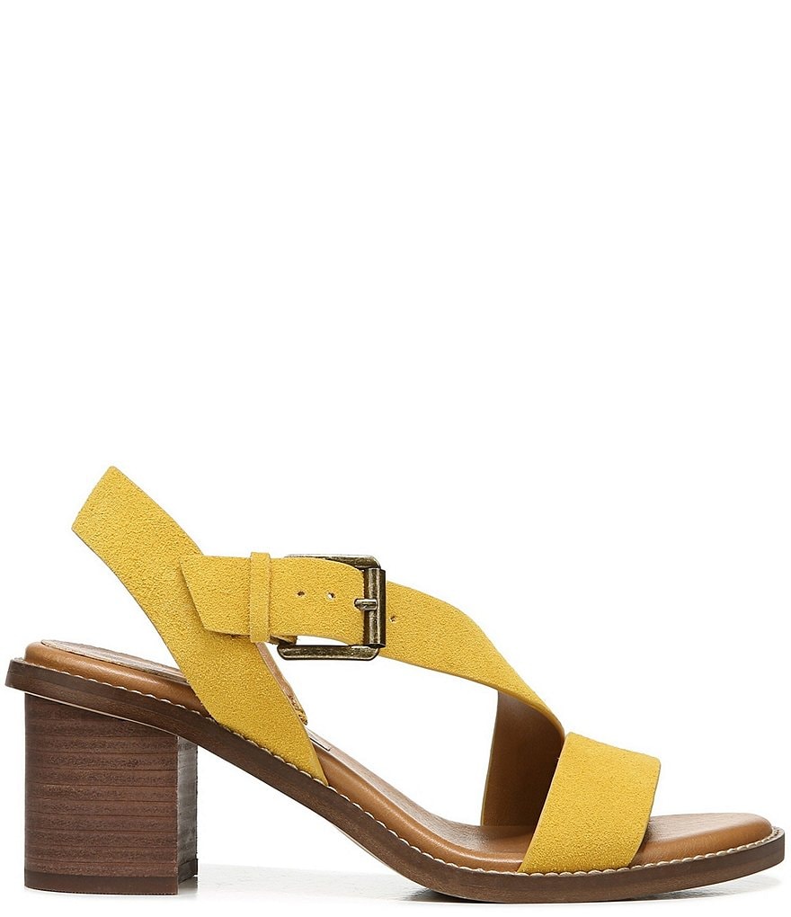Zodiac Ivy Suede Asymmetrical Block Heel Sandals