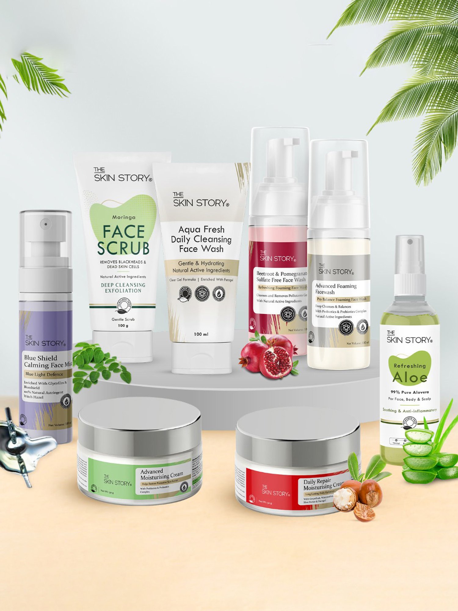 The Skin Story Beetroot & Pomegranate Sulfate Free Refreshing Foaming Face Wash - 100 ml