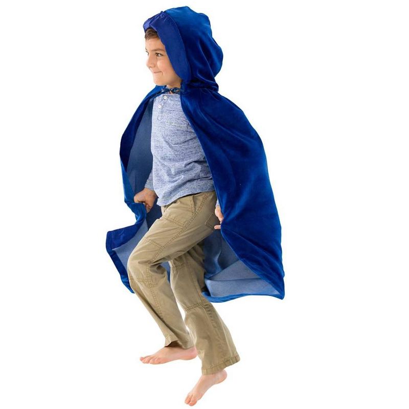 HearthSong - Classic Cloaks for Kids Dress Up Imaginative Play,  Blue