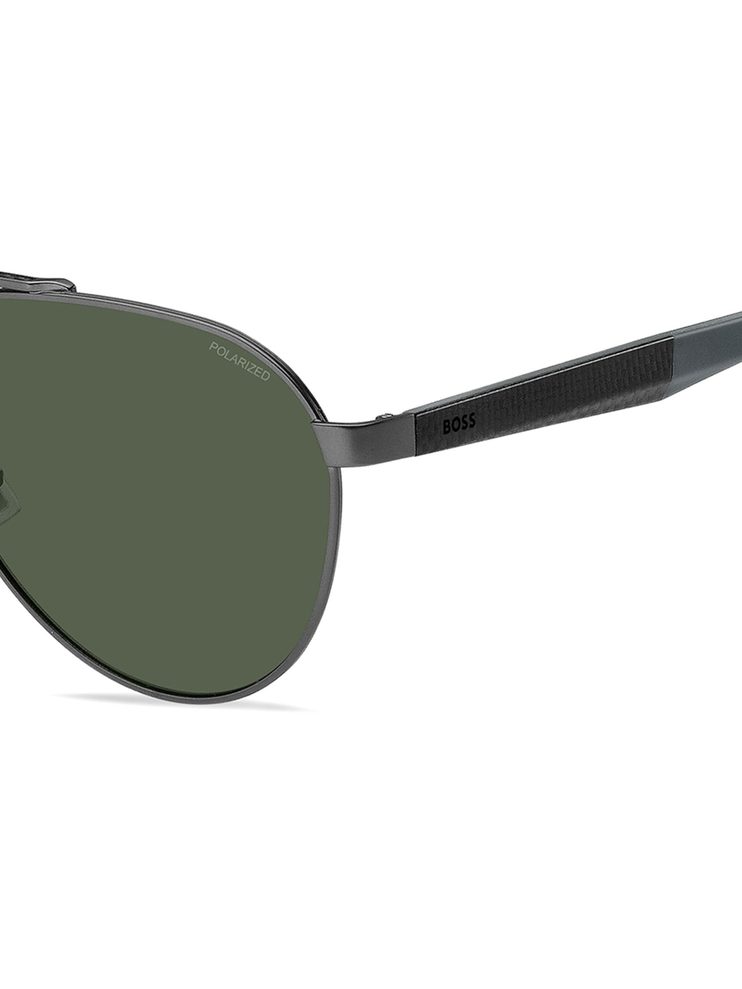 Hugo Boss Green Aviator Sunglasses for Men
