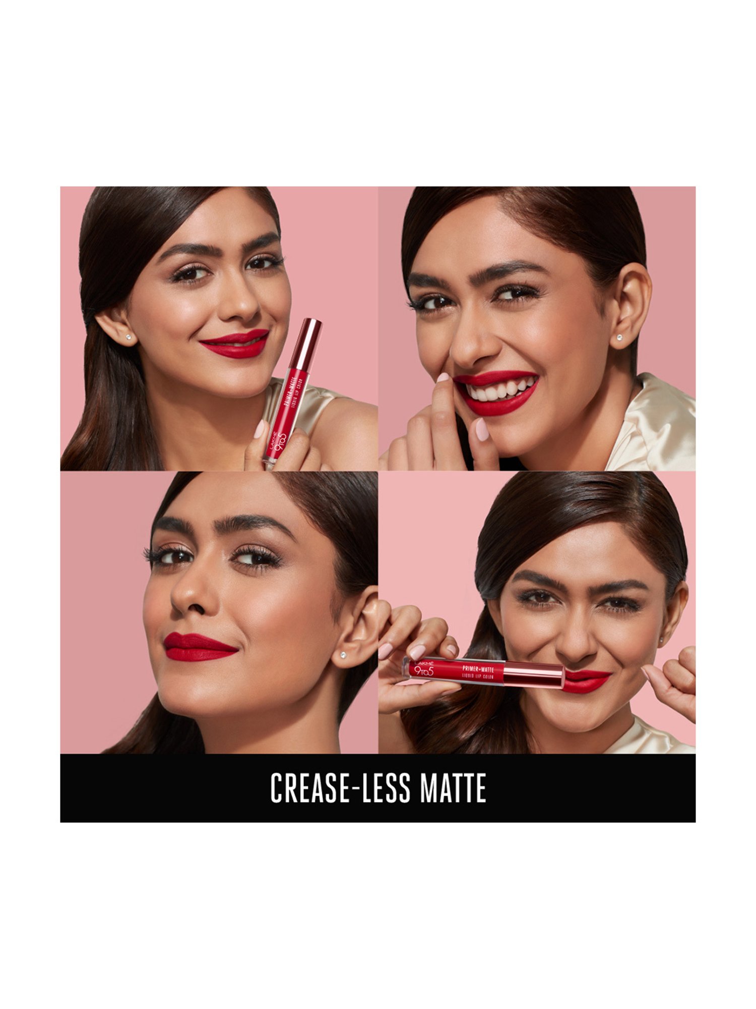 Lakme 9 to 5 Primer Plus Matte Liquid Lip Color MP3 Dusty Rose - 4.2 ml