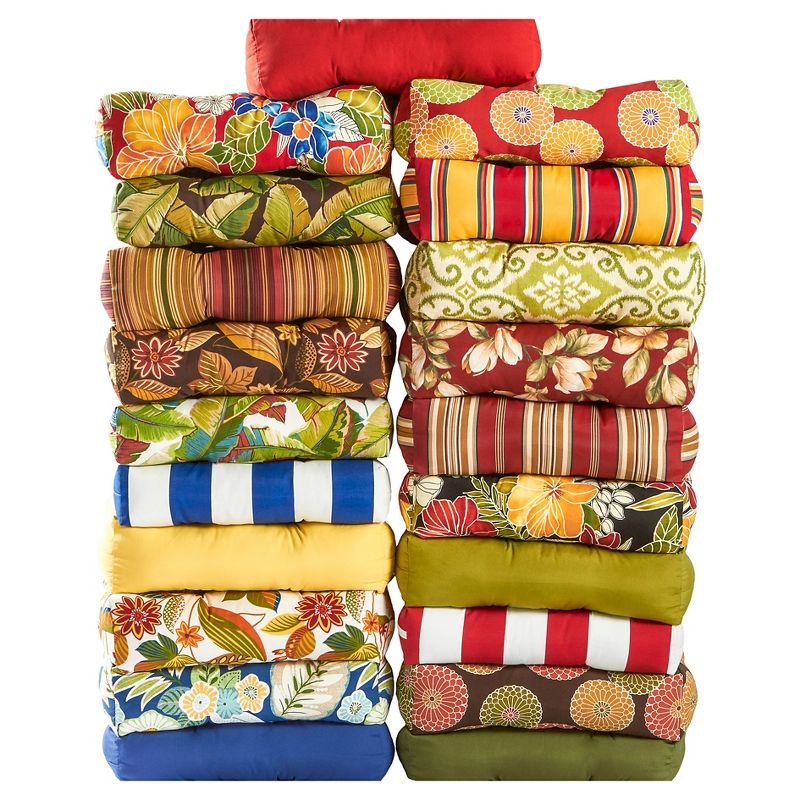 Roma Floral Outdoor Seat Cushion - Kensington Garden