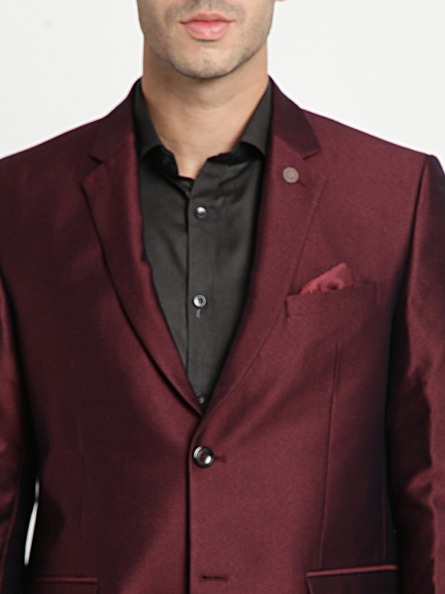 Turtle Maroon Slim Fit Two Piece Suit