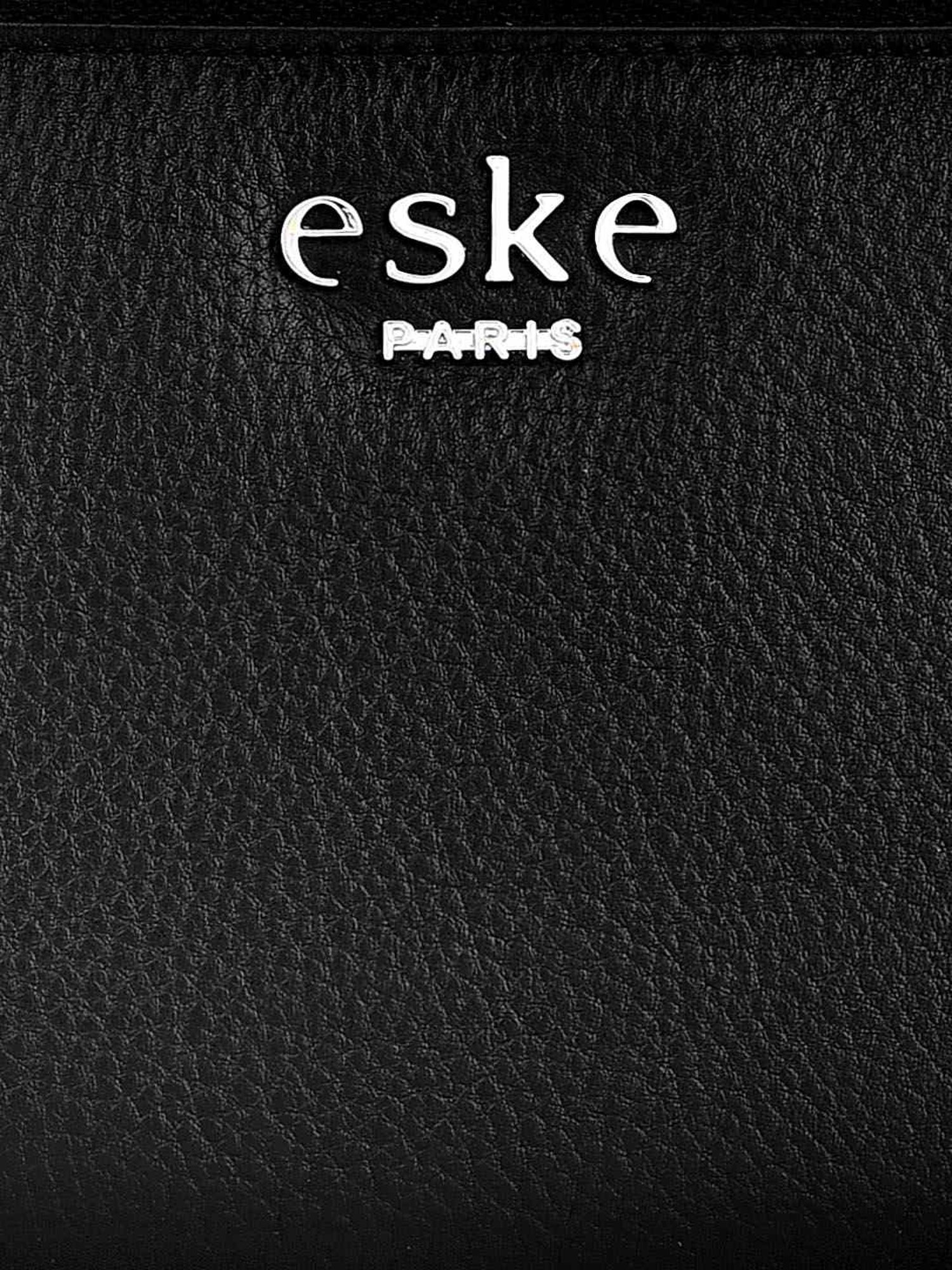 Eske Scala Black Solid Zip Around Wallet for Women