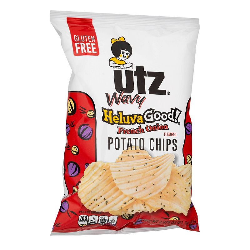 Utz Wavy Heluva Good! French Onion Flavored Potato Chips - 2.875oz