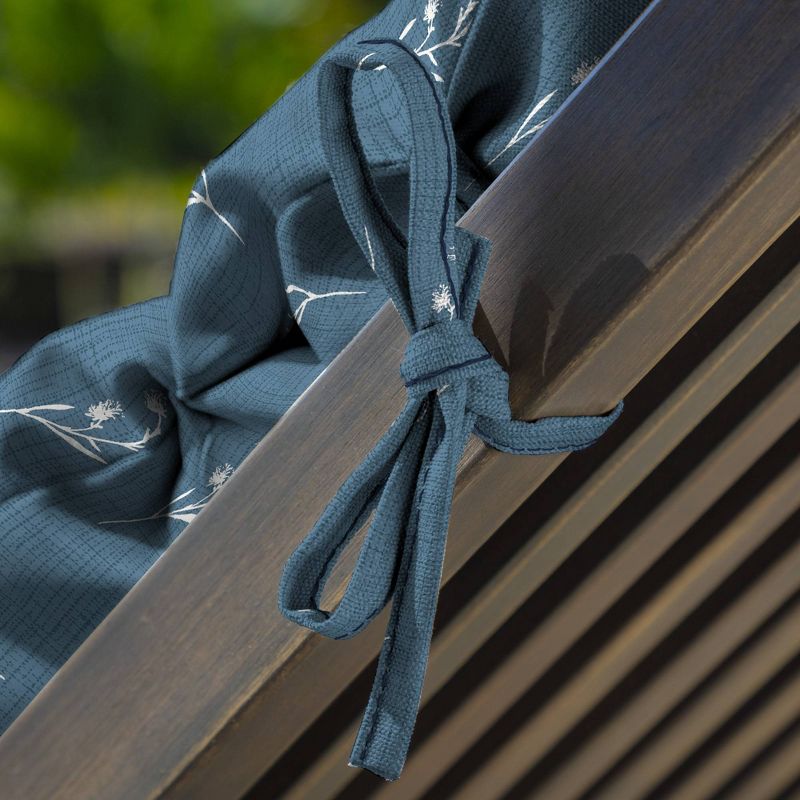 Arden Selections Ditsy Floral Outdoor Chaise Lounge Cushion Blue