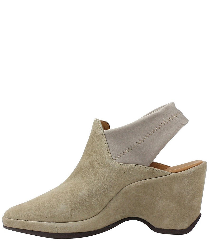 L'Amour Des Pieds Oniella Suede Sling Wedges