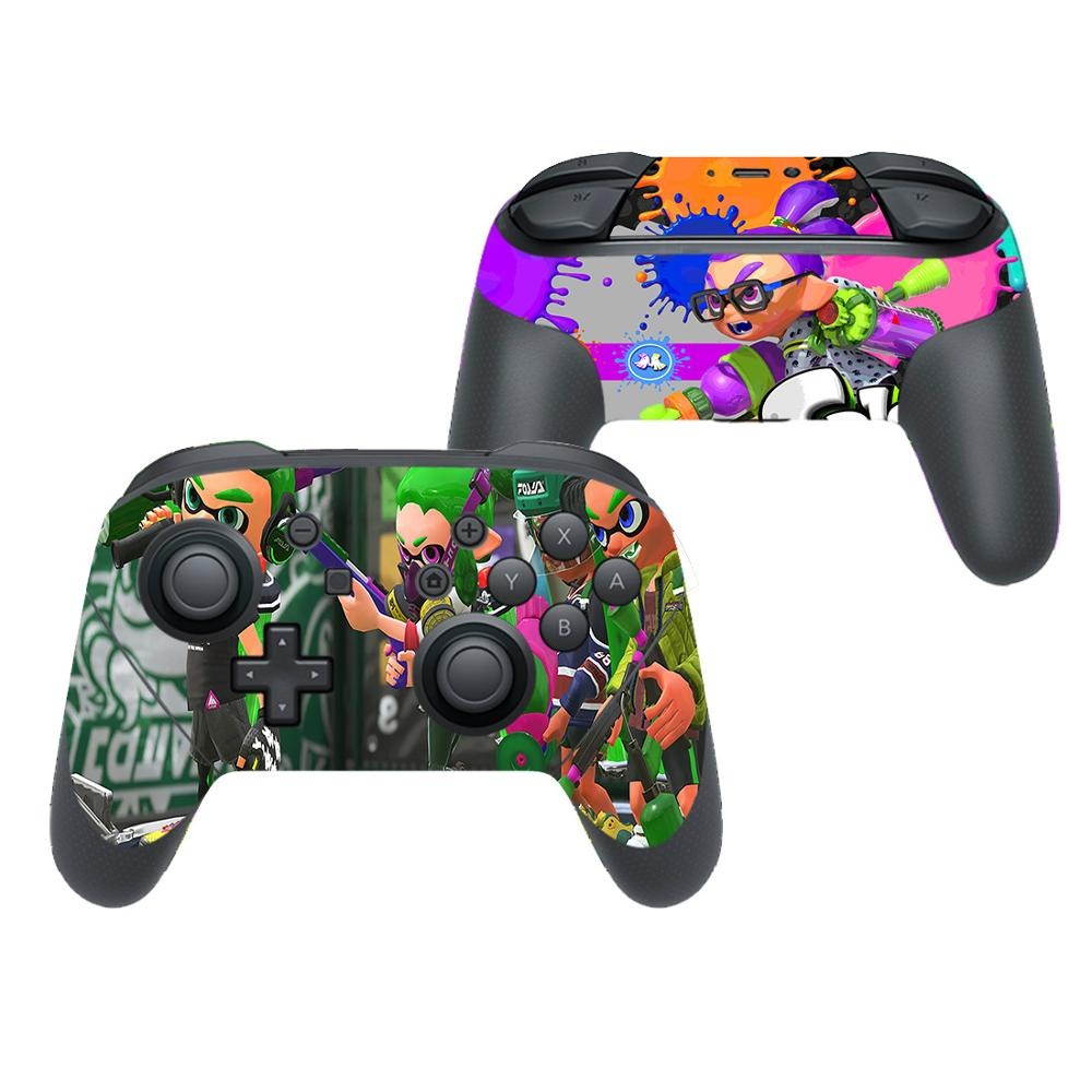 Splatoon Protector Cover Decal Skin Sticker for Nintendo Switch Pro Controller Gamepad Joypad Nintend Switch Pro Skins Stickers