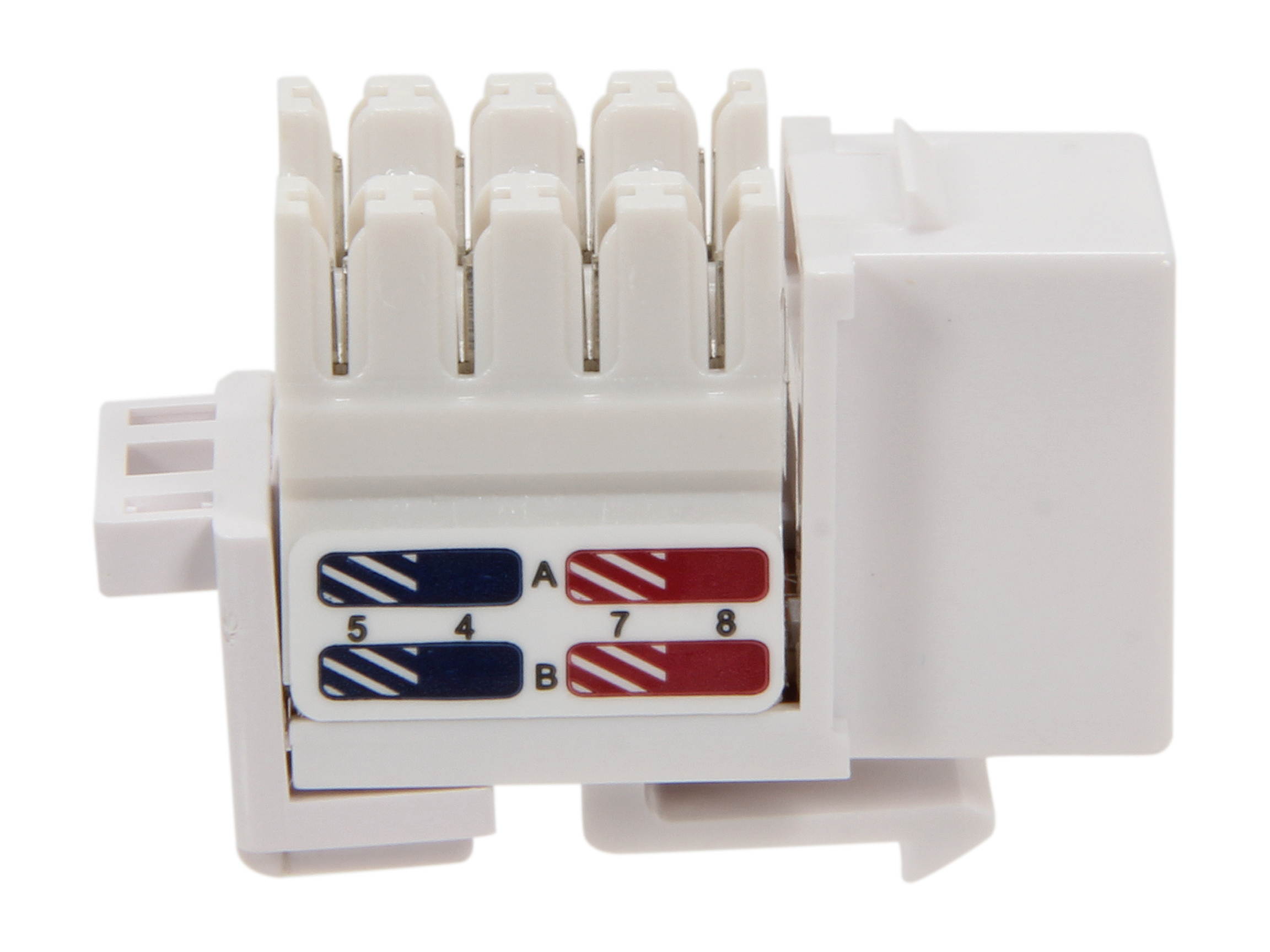 BYTECC Cat. 6 Punch Down Keystone Jack - White