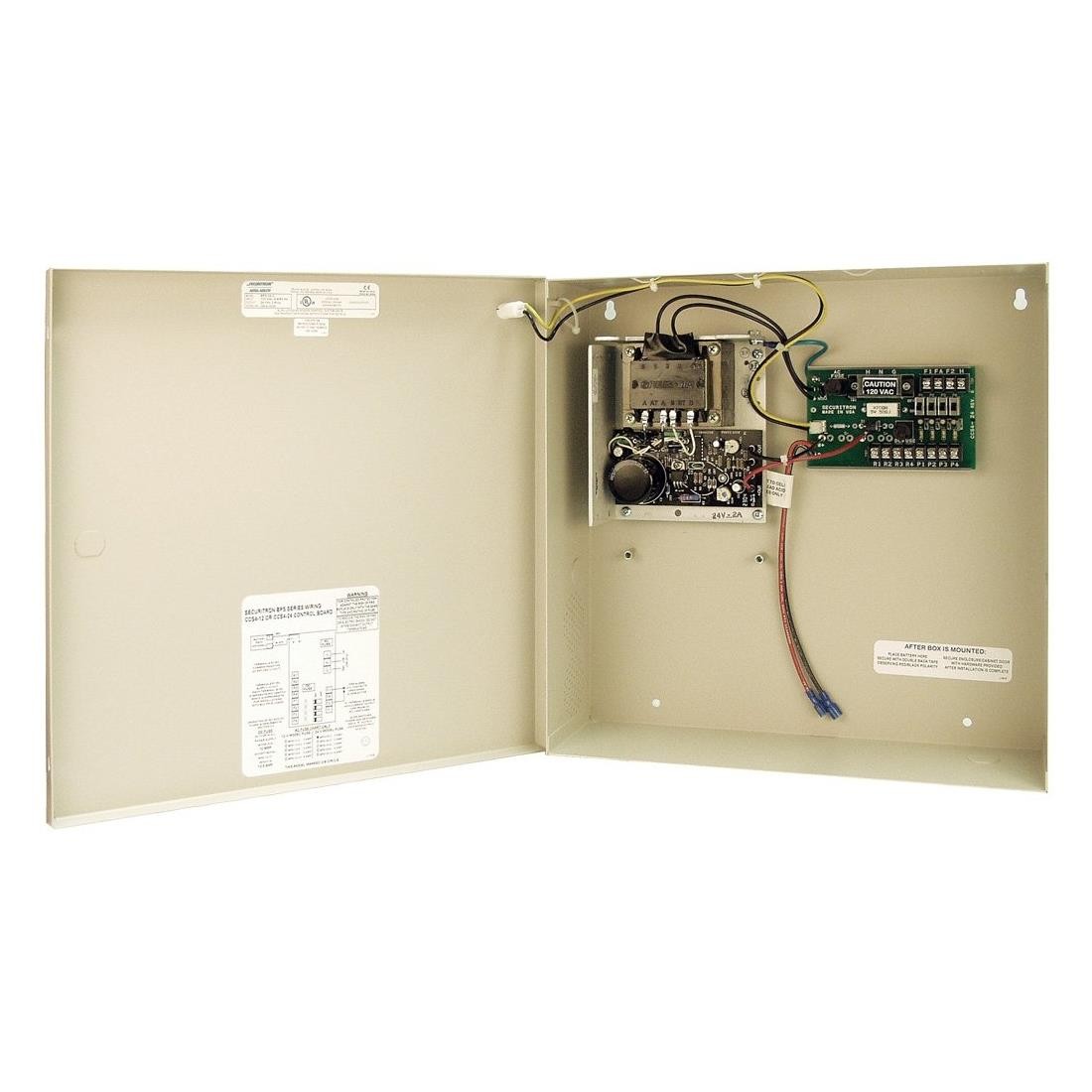 Securitron Magnalock - BPS242 - Securitron Power Supply 24VDC - 2 Amp - 110 V AC Input Voltage - Wall Mount
