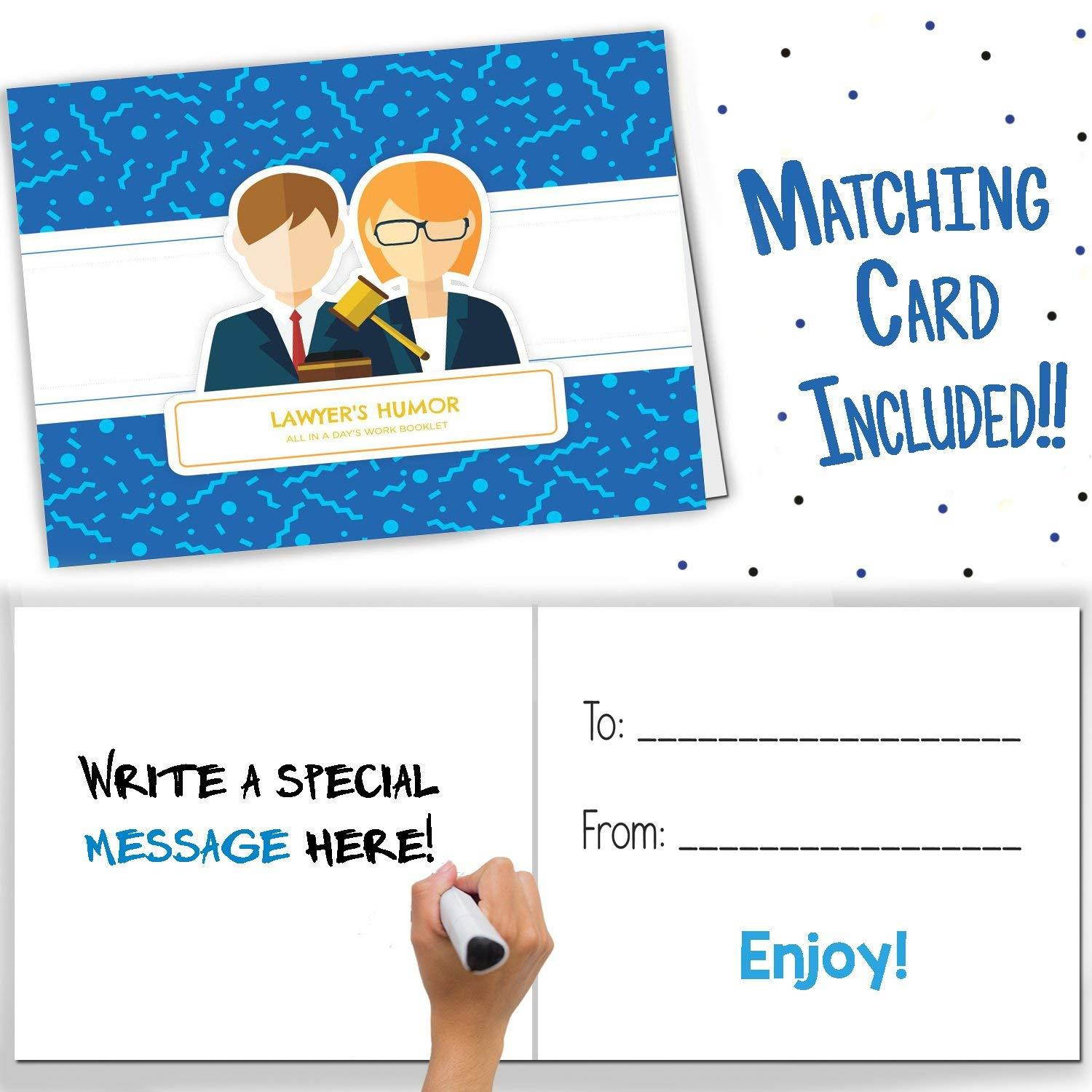 Lawyer Gift - The Perfect Present for Your Favorite Attorney, Litigator, Judge, Prosecutor, Law Student, Advocate, Jurist, Defender or Notary - Includes Stickers and a Matching Card