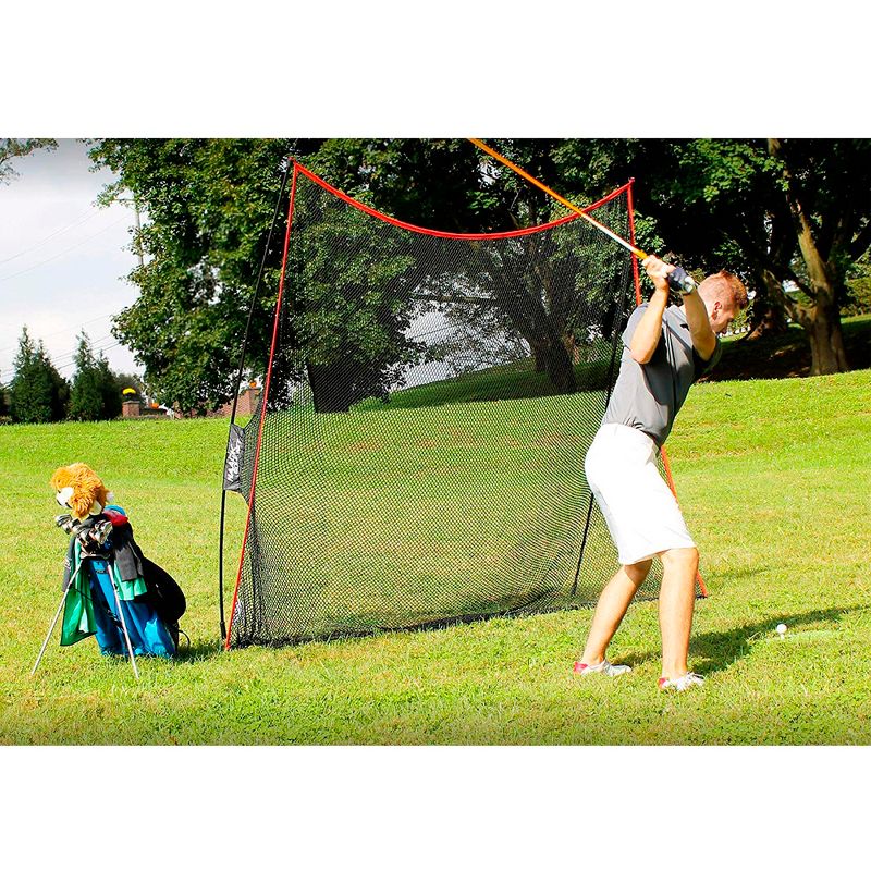 Rukket Sports 10 x 7-Foot Haack Indoor/Outdoor Home Heavy-Duty Golf Practice Knotless Net Golfer Training Aid