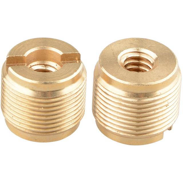 CAMVATE 1/4"-20 Female to 5/8"-27 Male Screw Adapter, 2-Pack #C1704