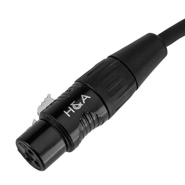 H&A Platinum Pro Quad 25' XLR M to XLR F Microphone Cable with Rean Connectors