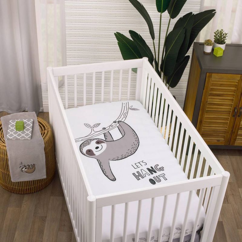 NoJo Sloth Let's Hang Out Photo-Op Crib Sheet