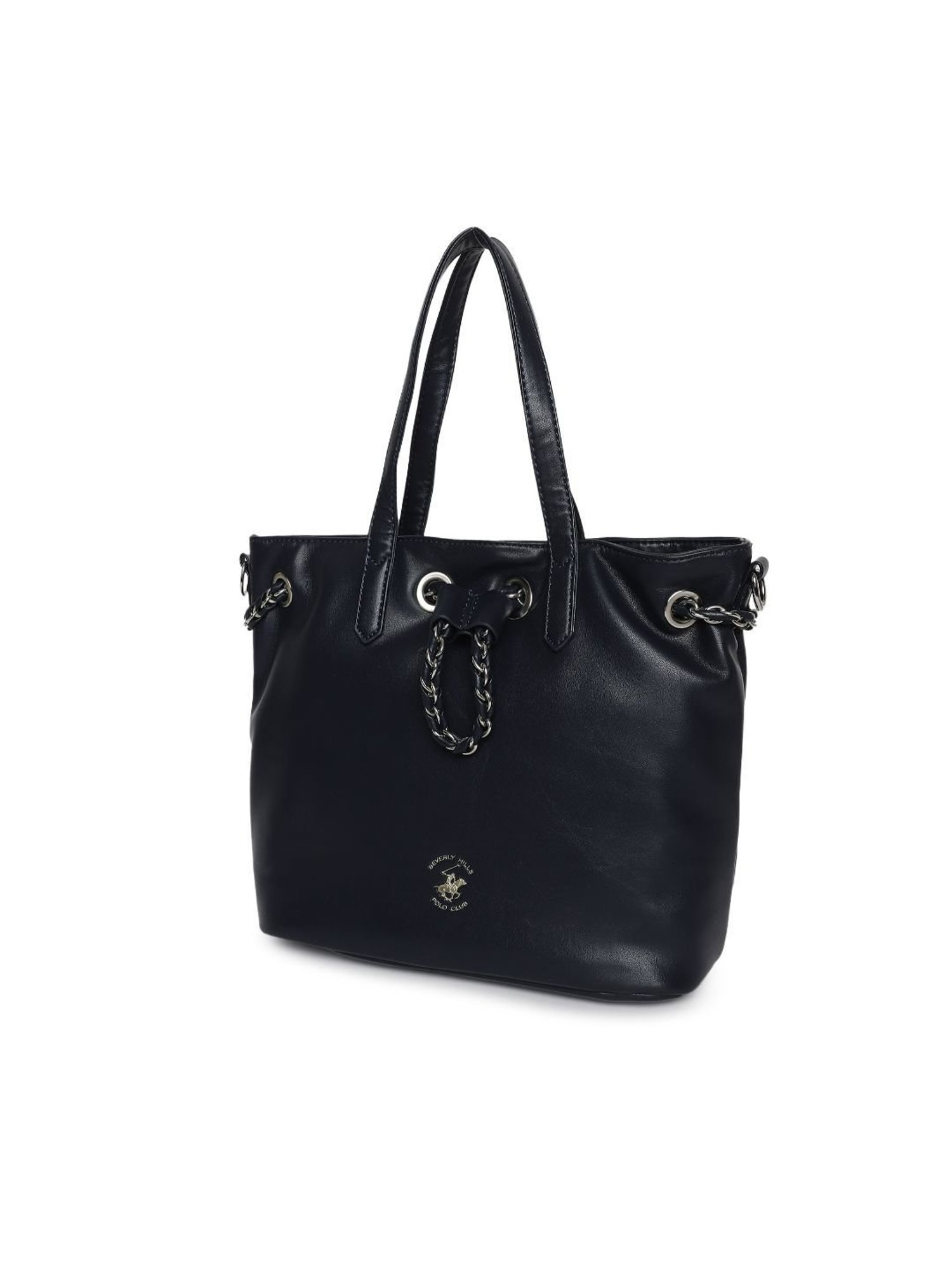 Beverly Hills Polo Club Navy Blue Small Tote Bag