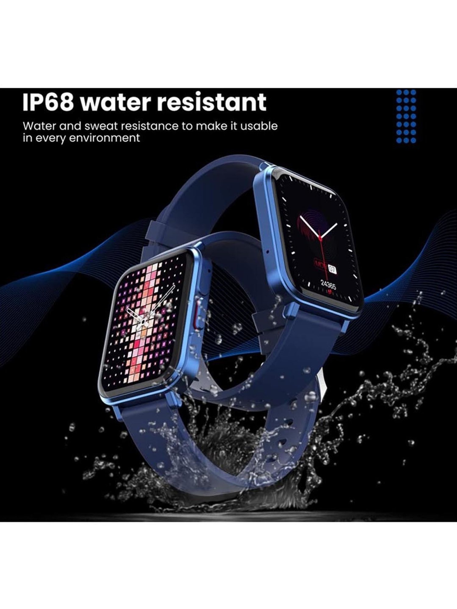 Portronics Kronos X4 Smart Calling Watch with Multiple Sports Mode (Blue)