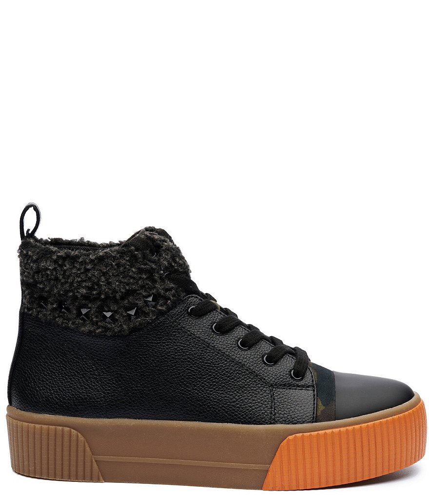 Jessica Simpson Emiliya Studded Camo Accent Platform Sneakers
