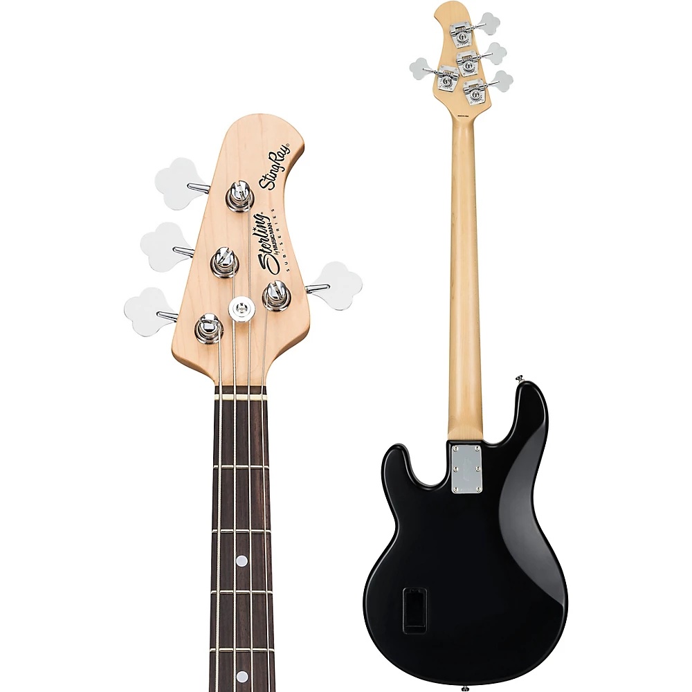 Sterling by Music Man StingRay Ray4 Electric Bass Ruby Red Burst Black Pickguard