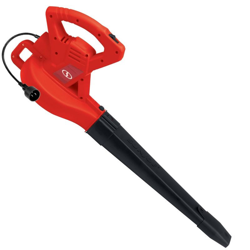 Sun Joe 215 MPH 10 Amp 2-Speed Electric Leaf Blower Red
