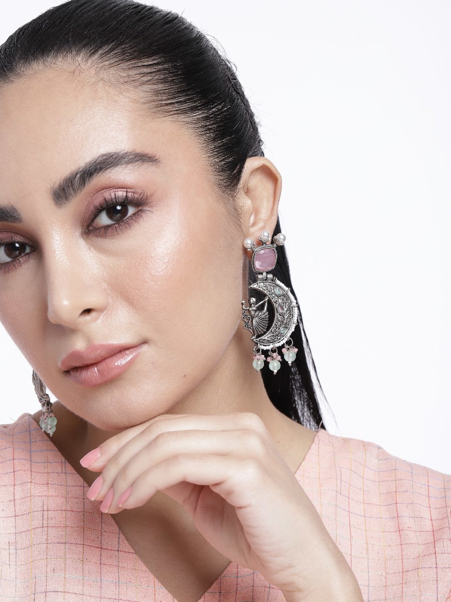 Abdesigns High Quality German Silver Earrings