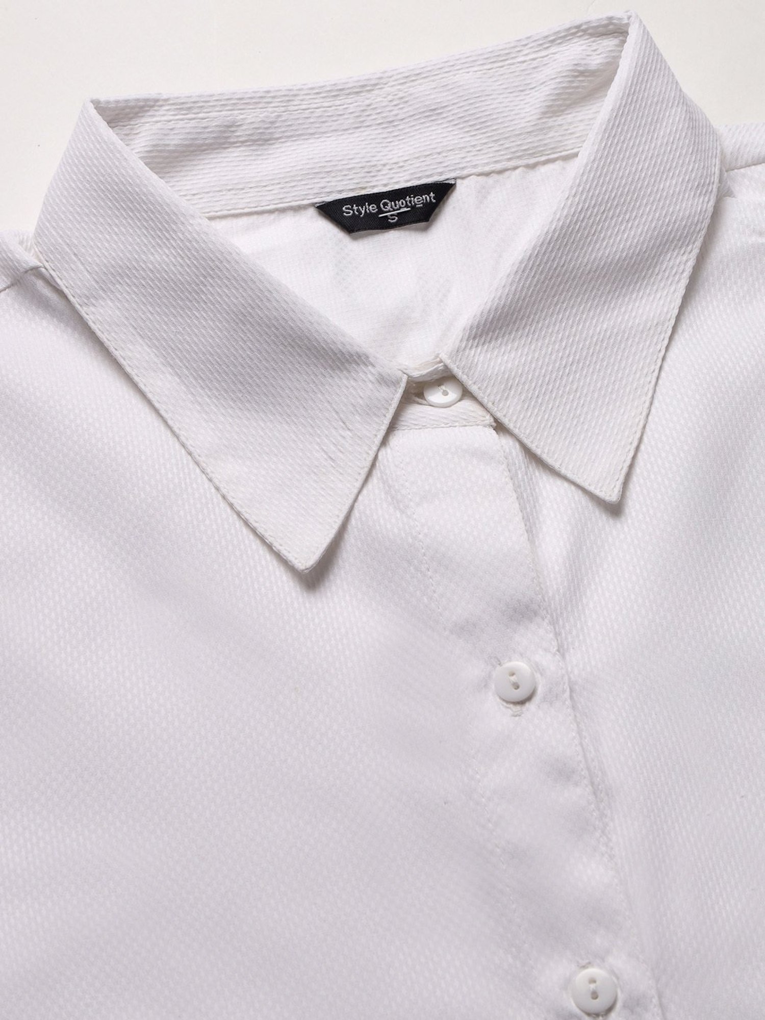 Style Quotient White Regular Fit Shirt