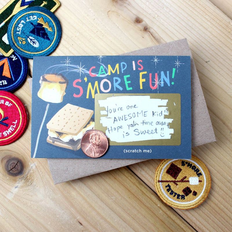Scratch Off Camp Mini Notes
