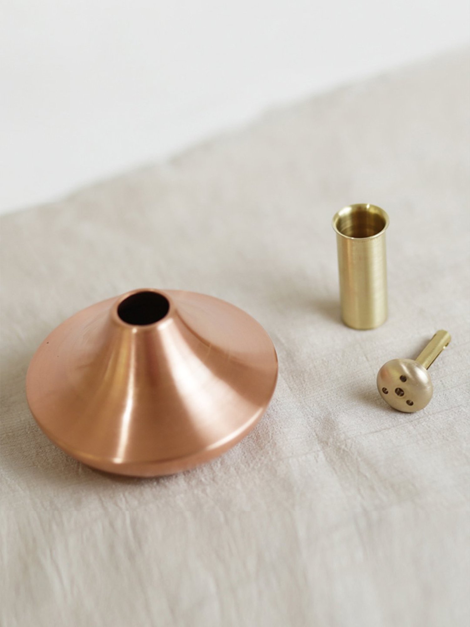 COPPRE Sanchi Copper Oil Lamp - Set of 1