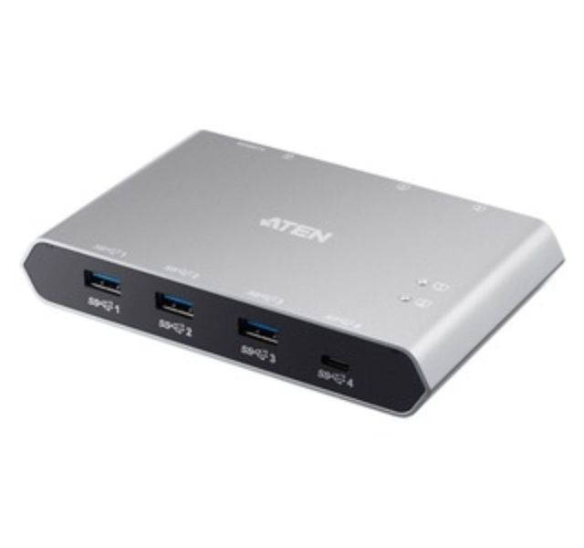 ATEN 2-Port USB-C Gen 2 Sharing Switch with Power Pass-through US3342