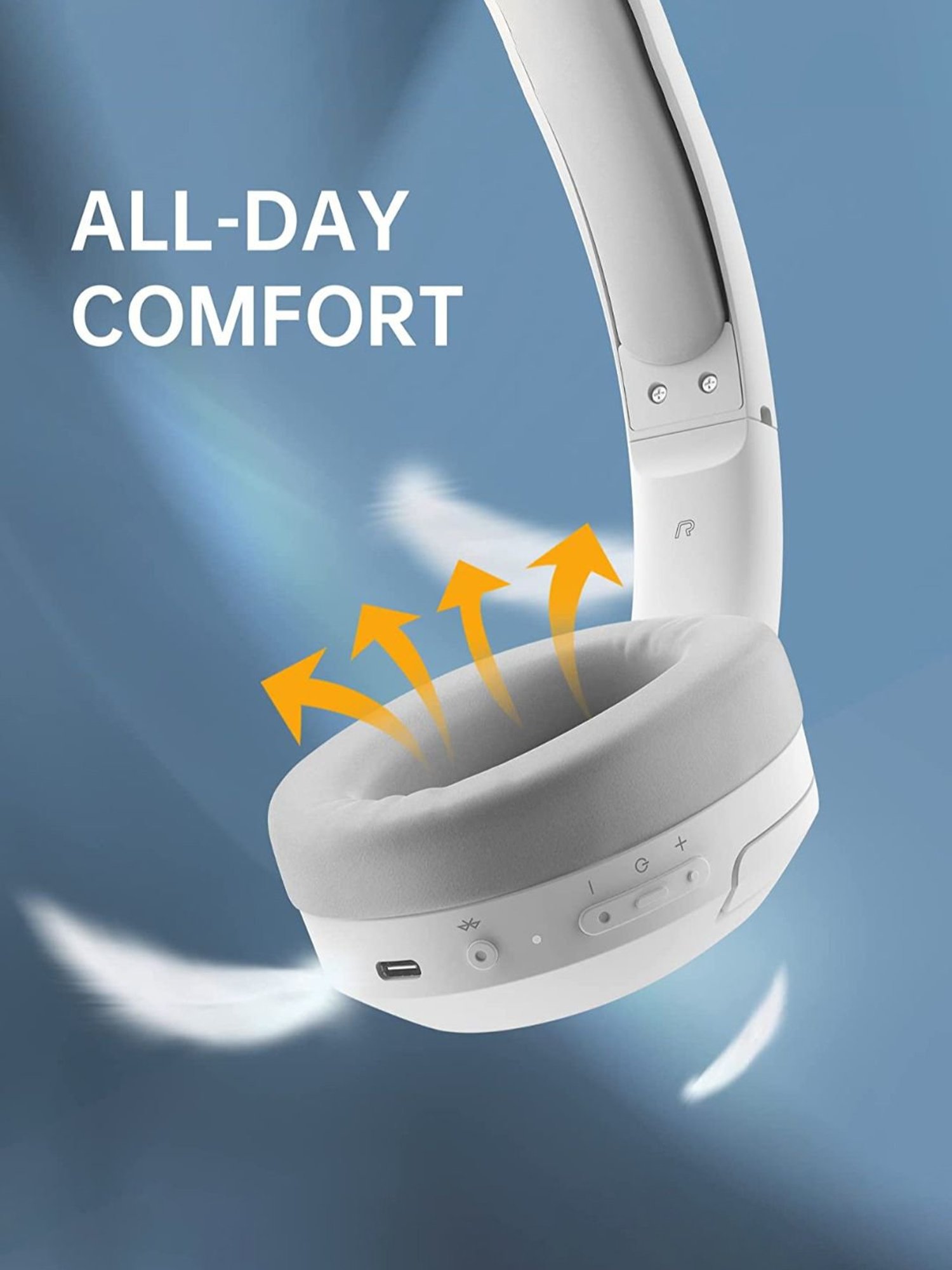 Edifier W820NB Active Noise Cancelling Bluetooth Stereo Headphones (White)