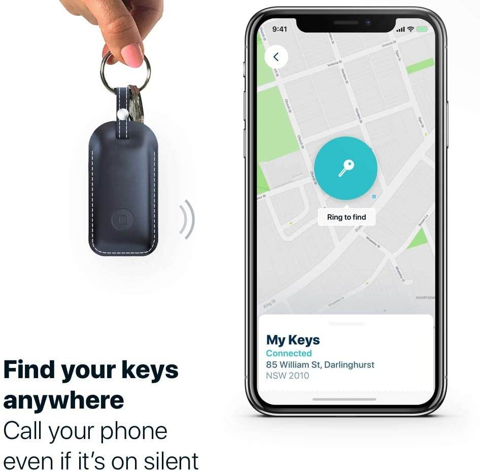 Safedome Classic Combo Pack, 1x Classic Bluetooth Item Tracker Card, 1x Smart Key Locator Fob, Item Finder with GPS-Like Bluetooth Tracking for Lost Keys, Backpack, Phone, Wallet, Free Companion App