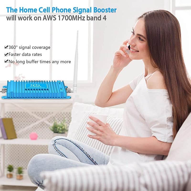 Cell Phone Signal Booster AWS 17002100MHz Band 41066 FDD 3G 4G Mobile Phone Signal Repeater Amplifier Antenna Kits