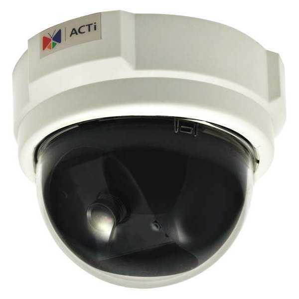 ACTi E51 RJ45 1MP Indoor Dome Camera with Basic WDR, Fixed
