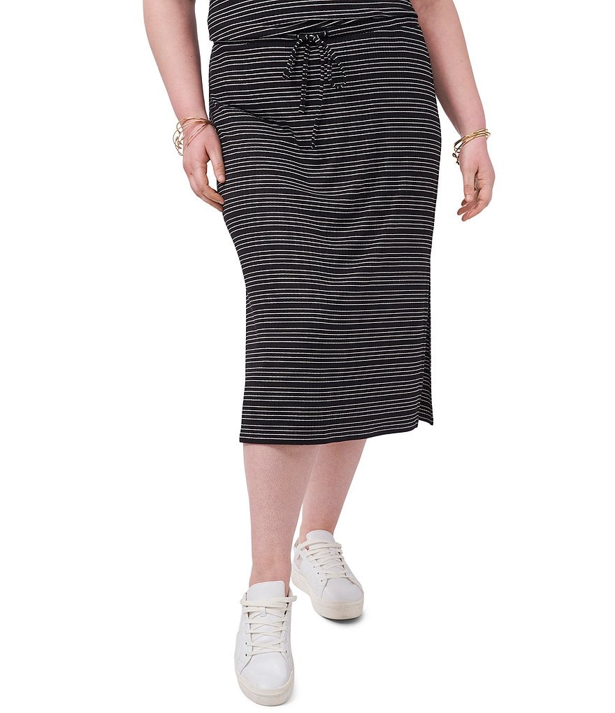 Intro Plus Size Activeease Drawstring Faux Wrap Skort