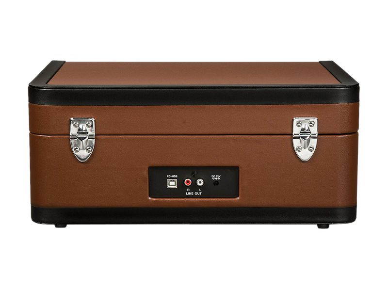 Crosley Portfolio Portable Turntable with Bluetooth - Brown & Black, CR6252A-BR