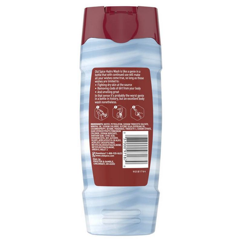 Old Spice Hydro Wash Body Wash Hardest Working Collection Steel Courage - 16oz