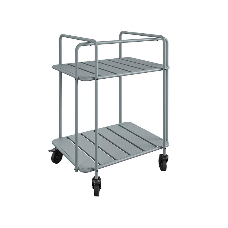 Slat Top Serving Cart - Gray - Apollo Outdoor