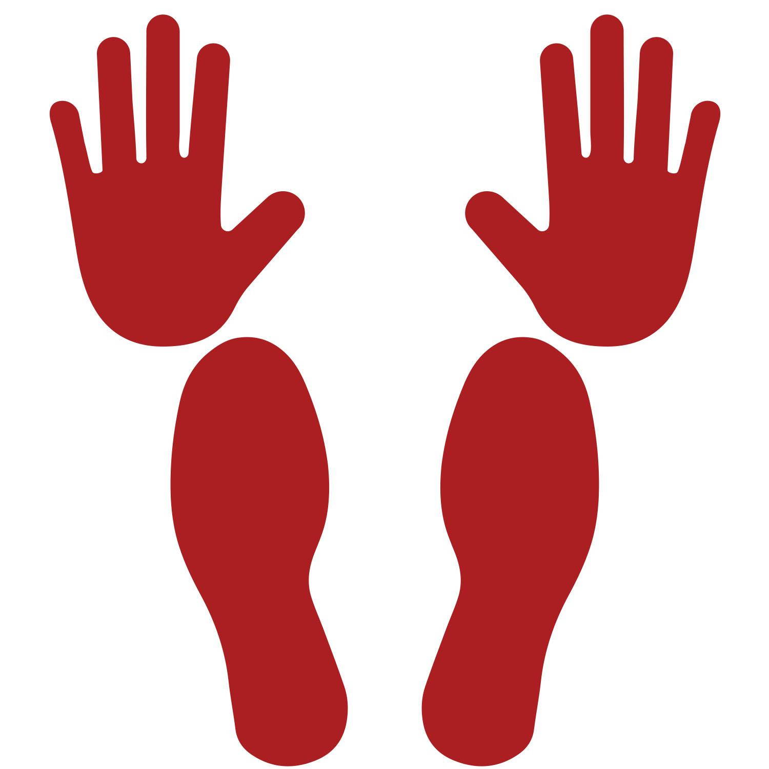 LiteMark Golden Yellow Pat Down Position Guide for Security Checkpoints and Law Enforcement