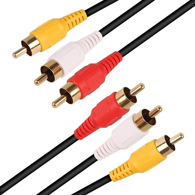 Video CableComposite Cord 100 ft RCA to RCA MMx3AV Cable for TVDVDVCD etd
