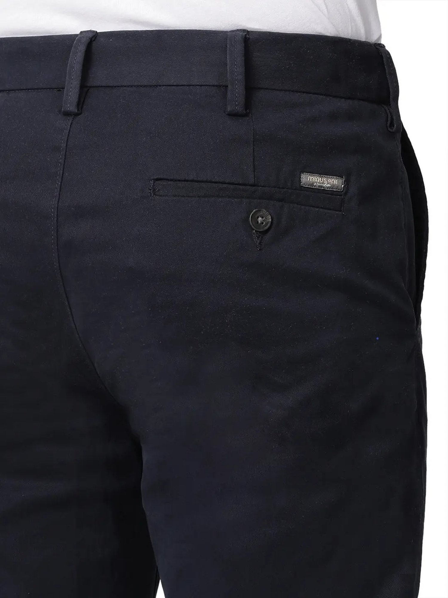 MinusOne Black Regular Fit Chinos
