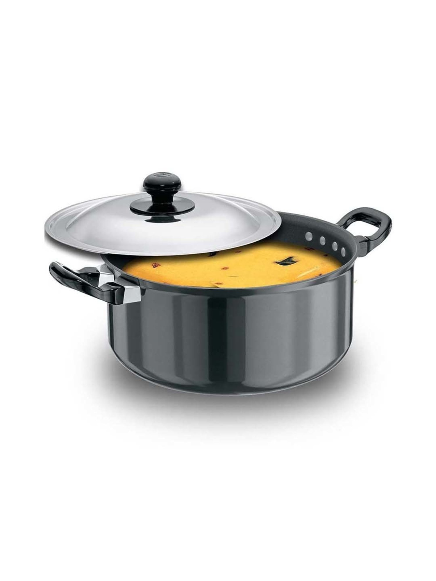 Hawkins Black Hard Anodised 24.6 cm Non-Stick Stewpot (5 L) - Set of 1
