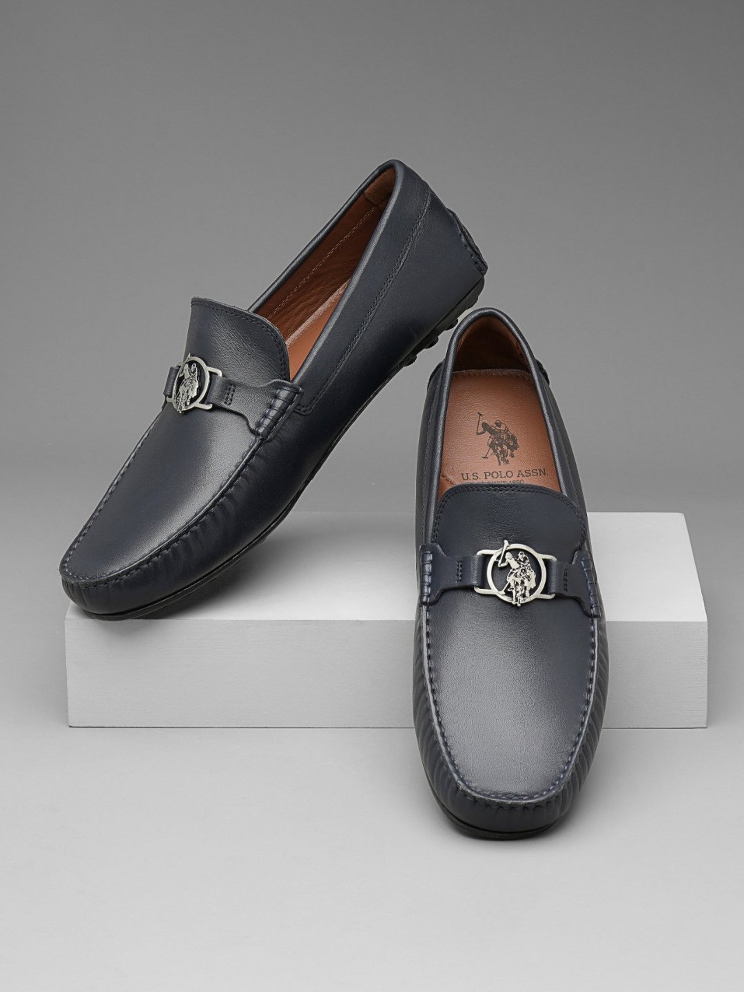 U.S. Polo Assn. Men's RAPTOR Navy Casual Loafers