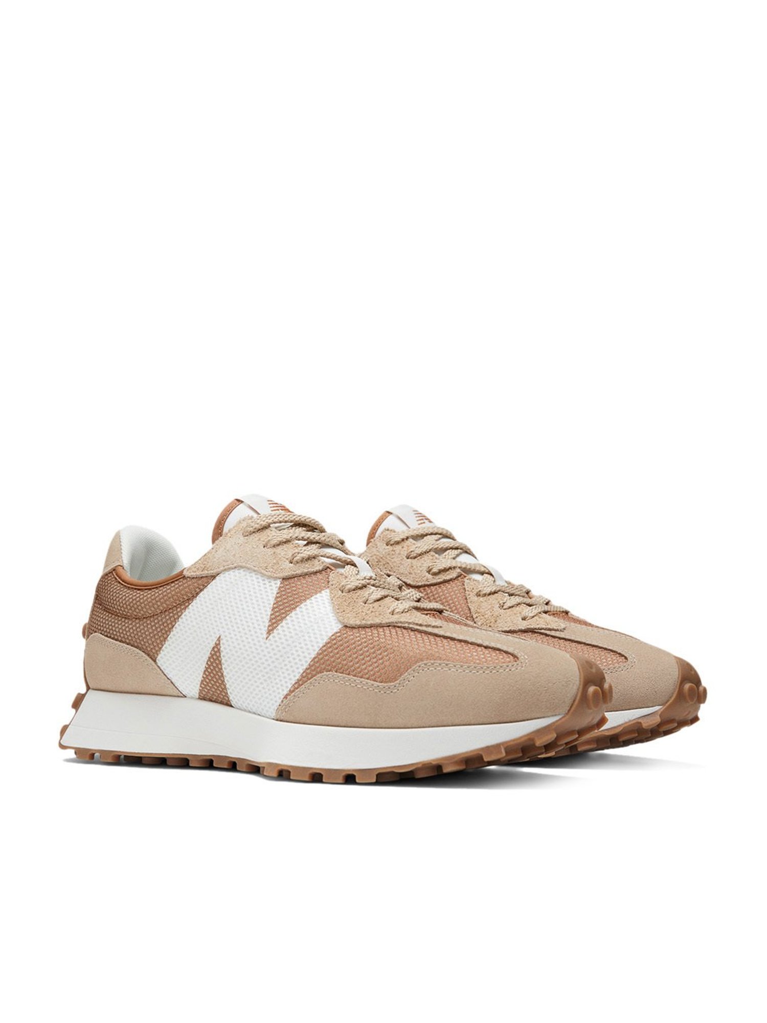 New Balance Men's 327 Beige Casual Sneakers