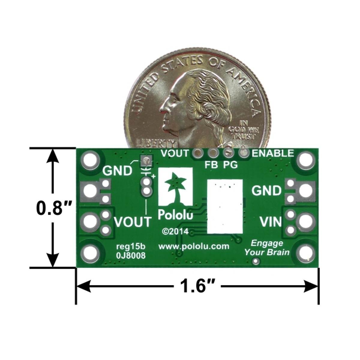 Pololu 5V, 9A Step-Down Voltage Regulator D24V90F5