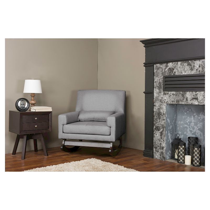 Wooden Rocking Chair Brown - Benzara