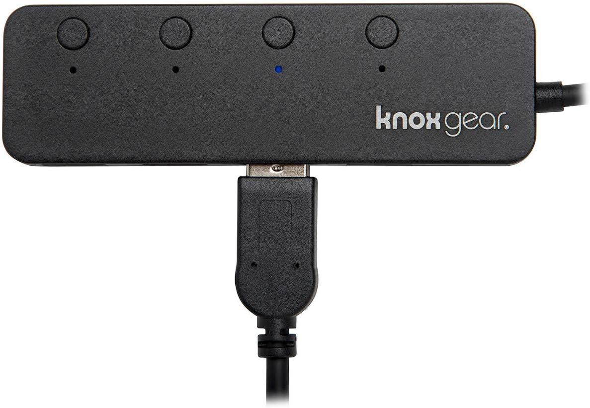 BLUE Microphones Yeti USB Microphone (Satin Red) with Knox Gear Pop Filter and 3.0 4 Port USB Hub Bundle